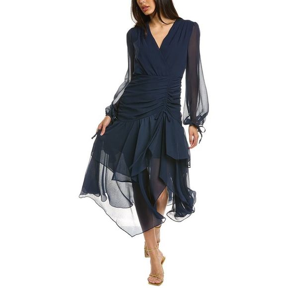 Ted Baker Kiali Long Sleeve Ruched Midi Dress main image 1